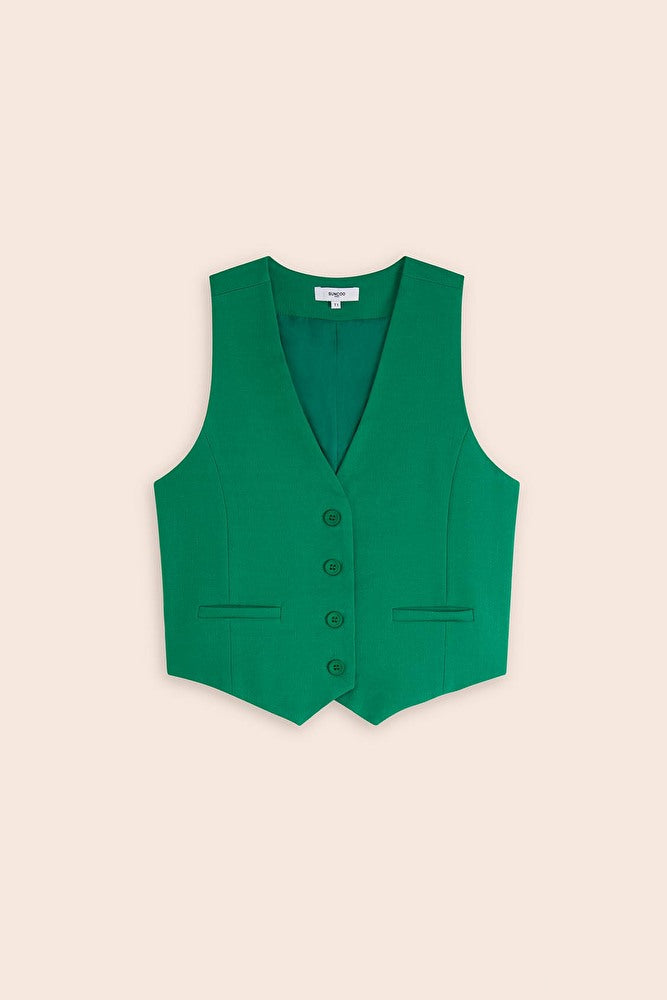 Gally Green Vest - Suncoo