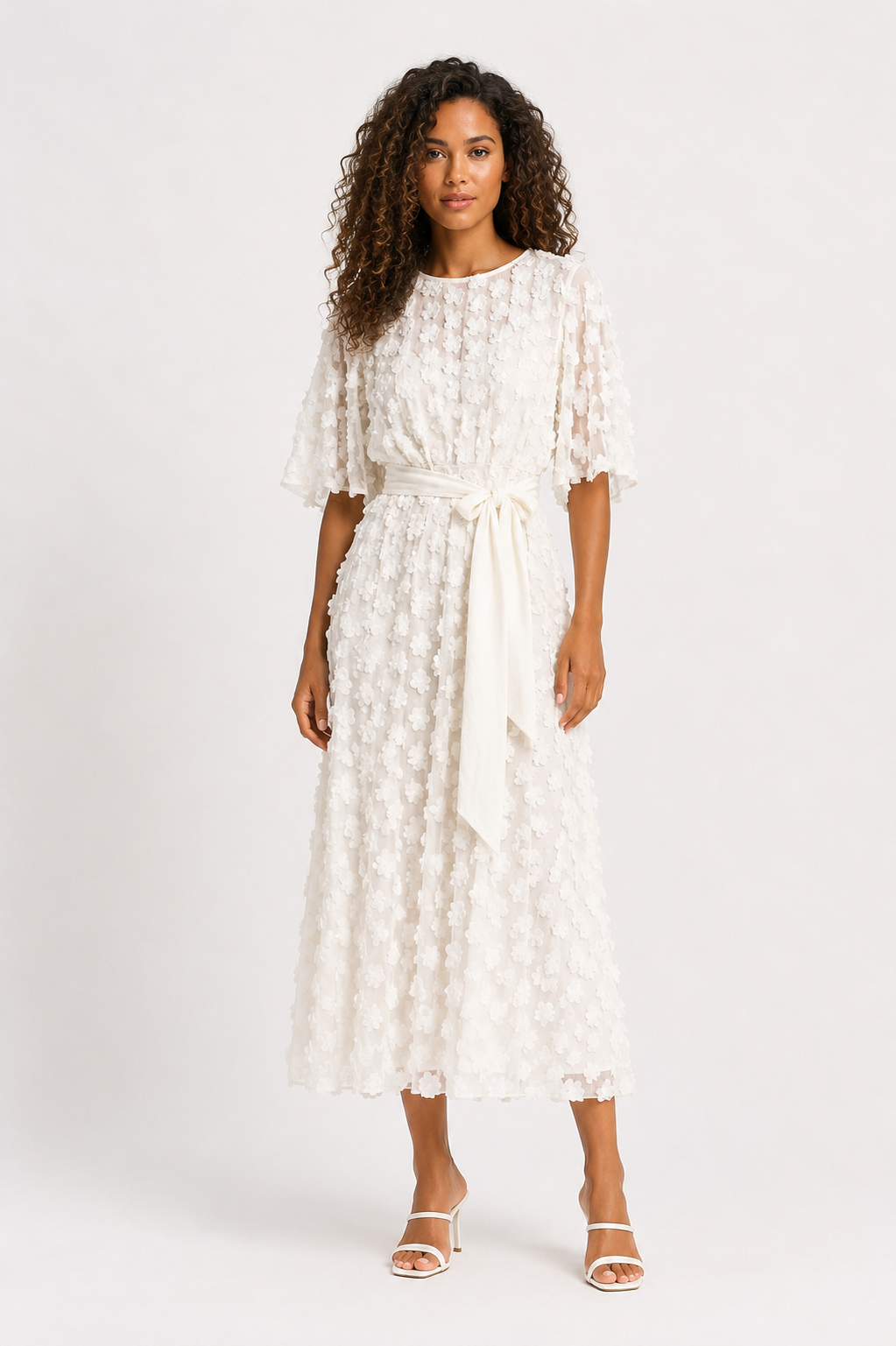 Emily Floral Embroidered Dress