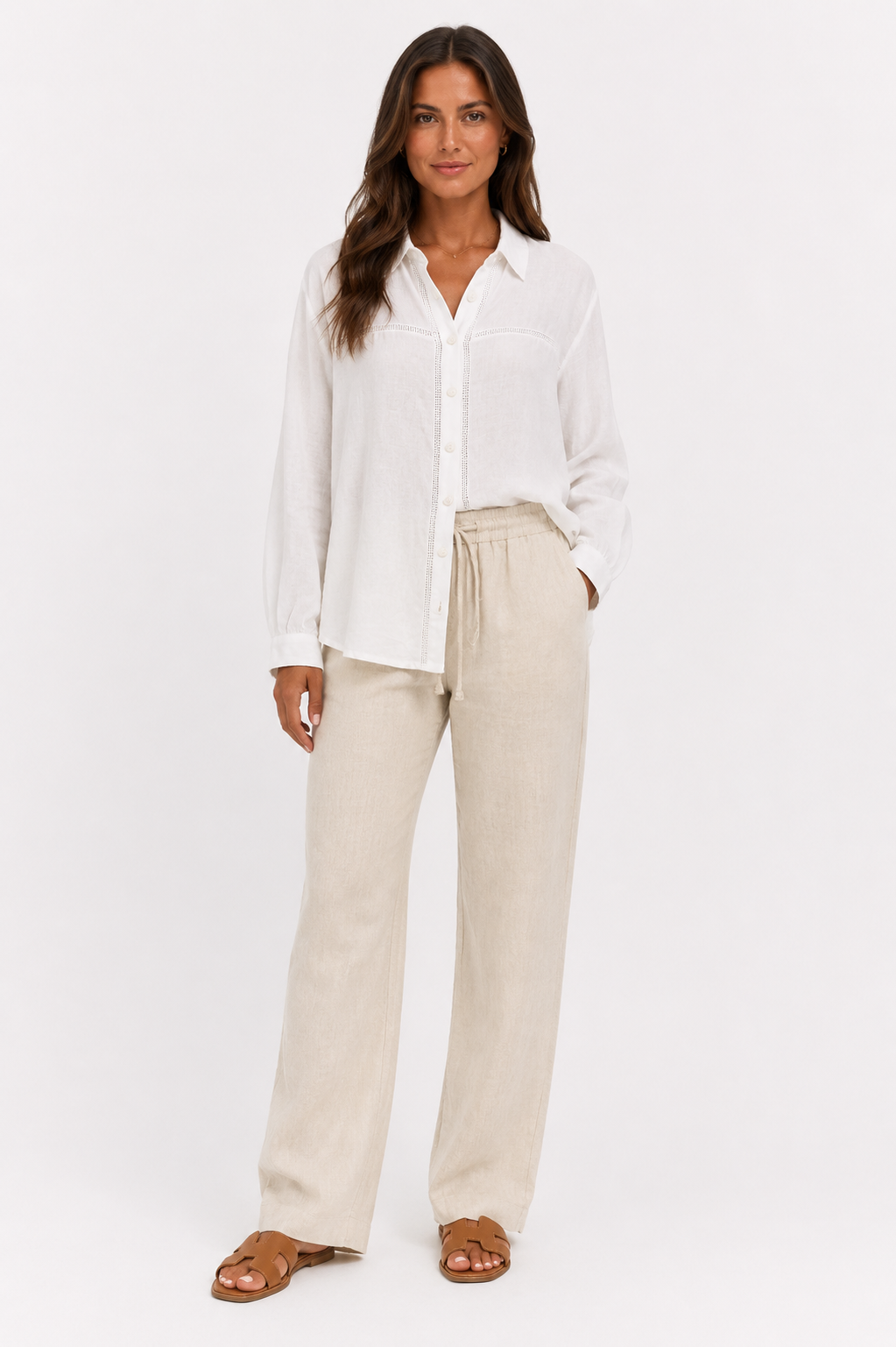 White Linen Shirt - Princess Goes Hollywood