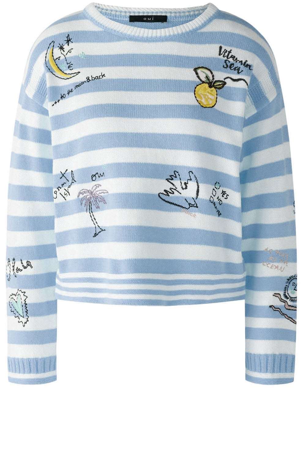 OUI - Blue Stripe Pullover