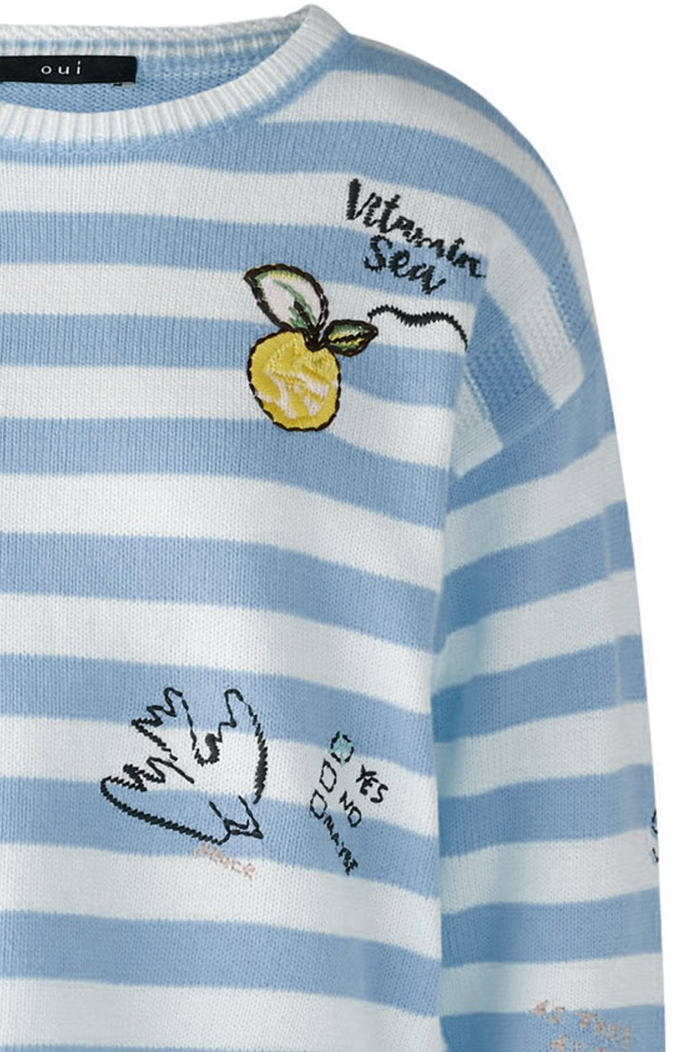 OUI - Blue Stripe Pullover