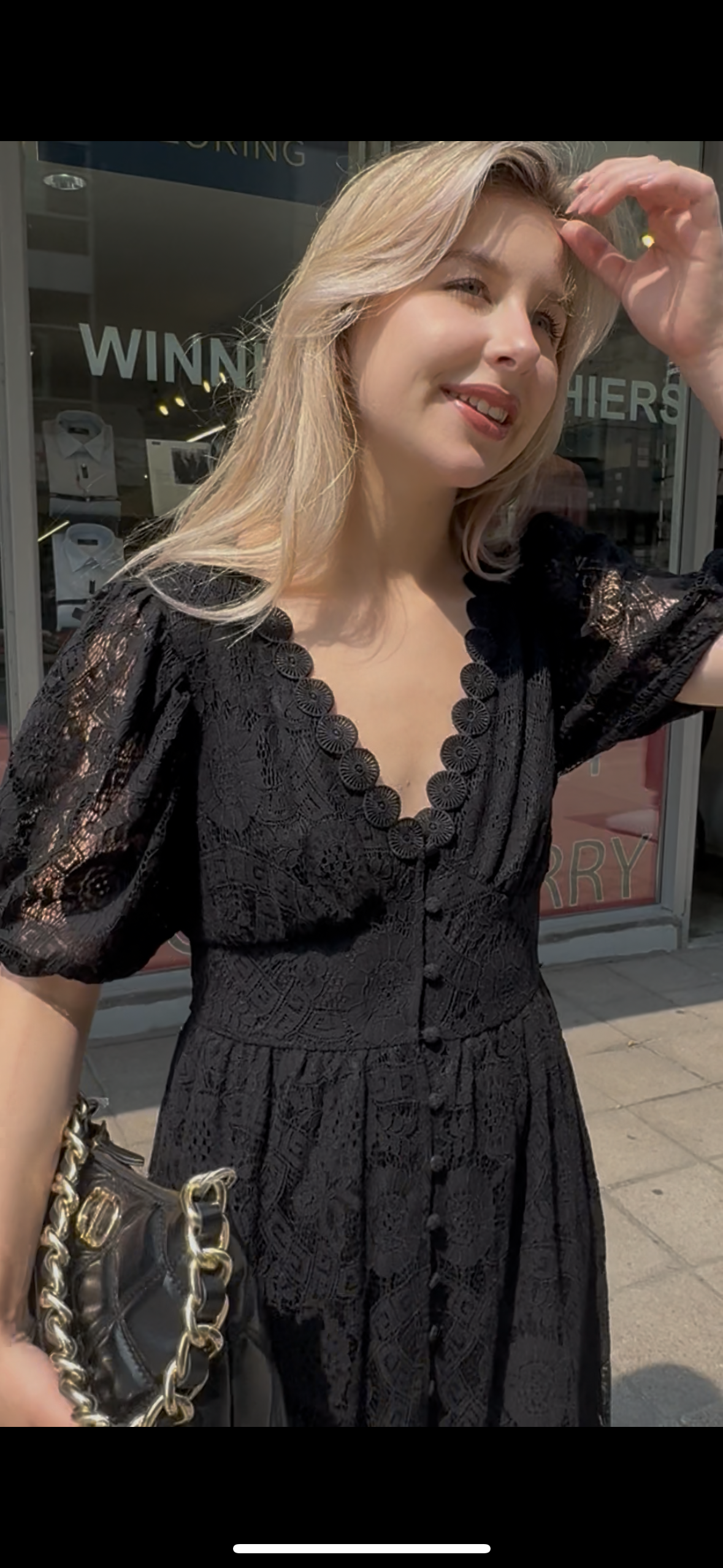 Aole - Black Lace Dress
