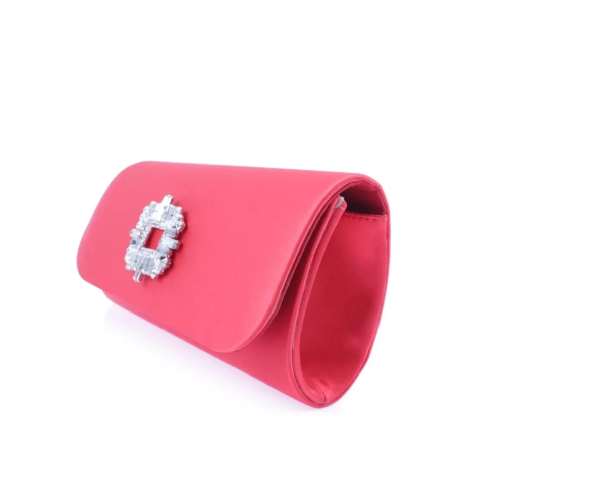 Fimka - Satin Ruby Clutch