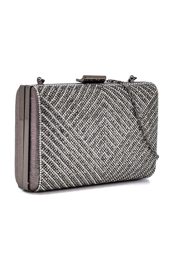 Chevron Diamond Clutch
