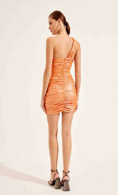 Setre - Peach Ruched Dress
