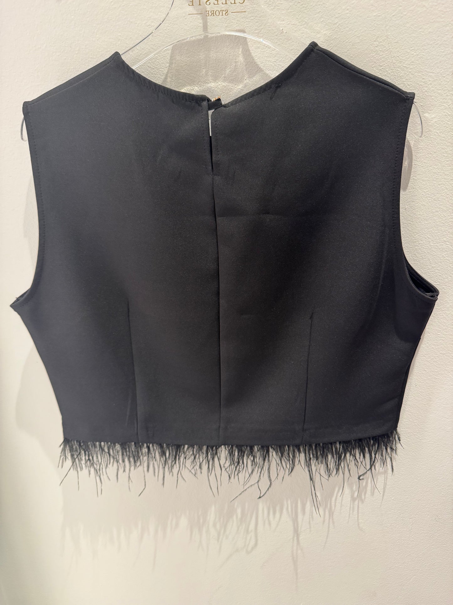 Fashion Bubble - Black feather