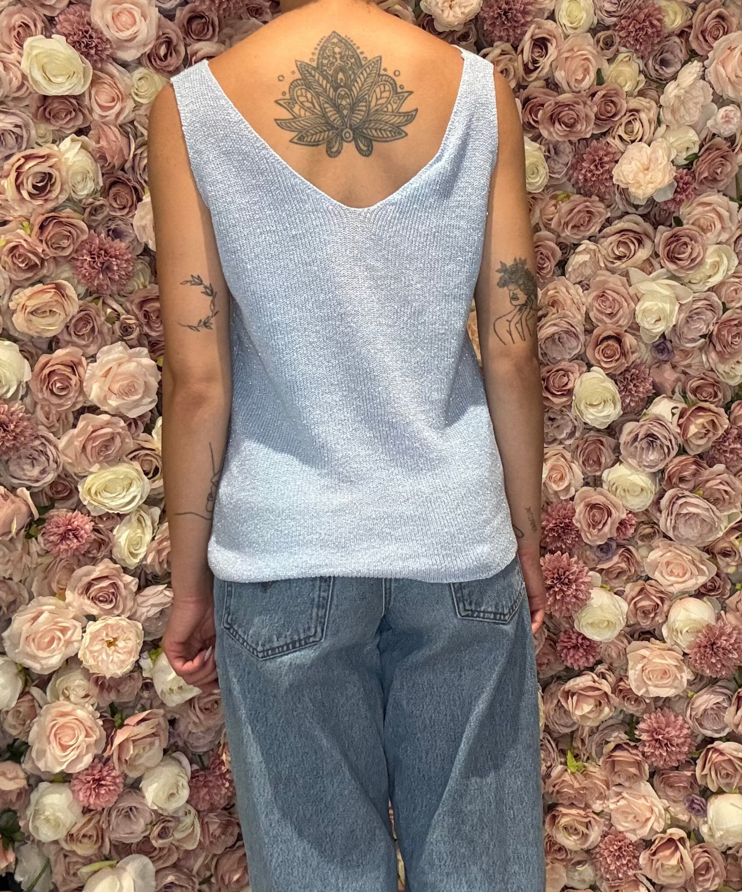 Estheme Studio - Linen Tank Blue