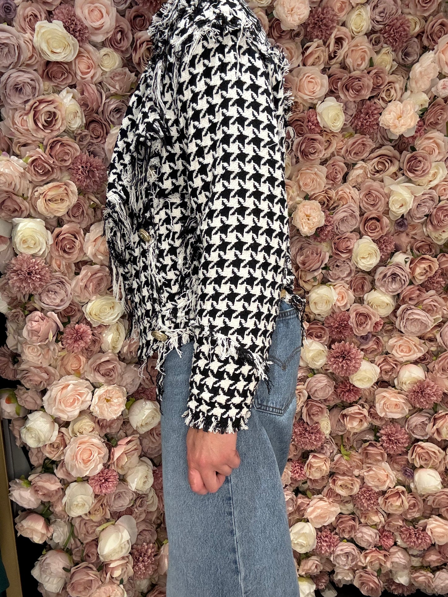 Galita - Black & White Tweed Jacket
