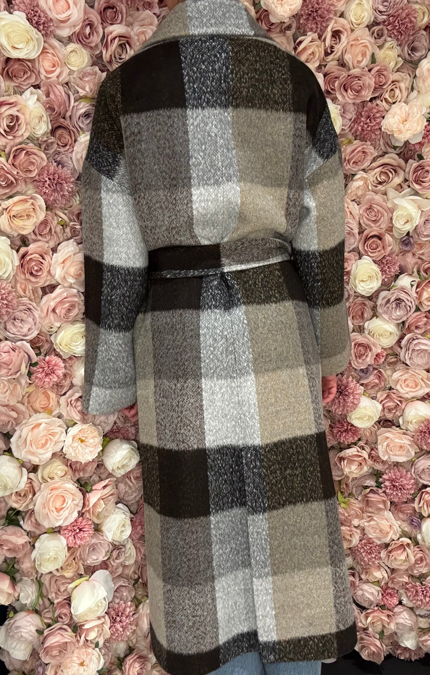 Dolce Bella - Brown Plaid Jacket
