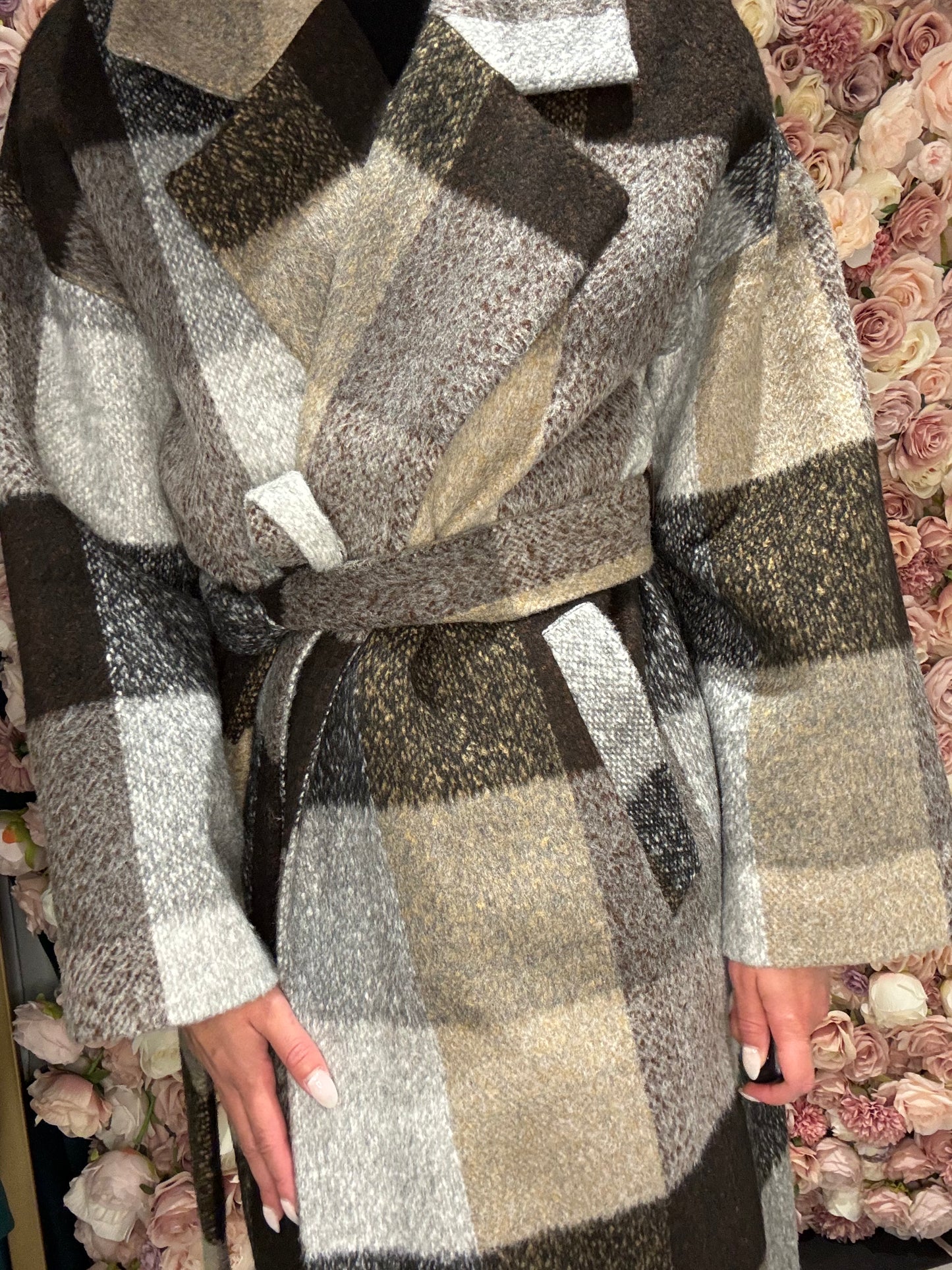 Dolce Bella - Brown Plaid Jacket