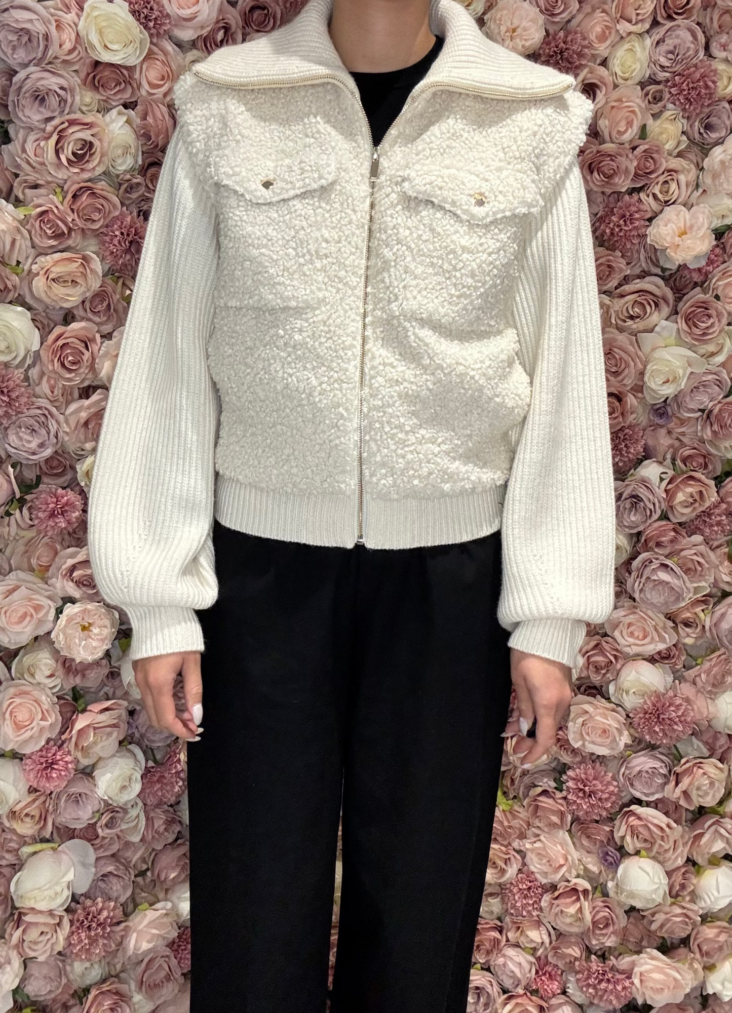 Eurofashion - Cream Teddy Jacket