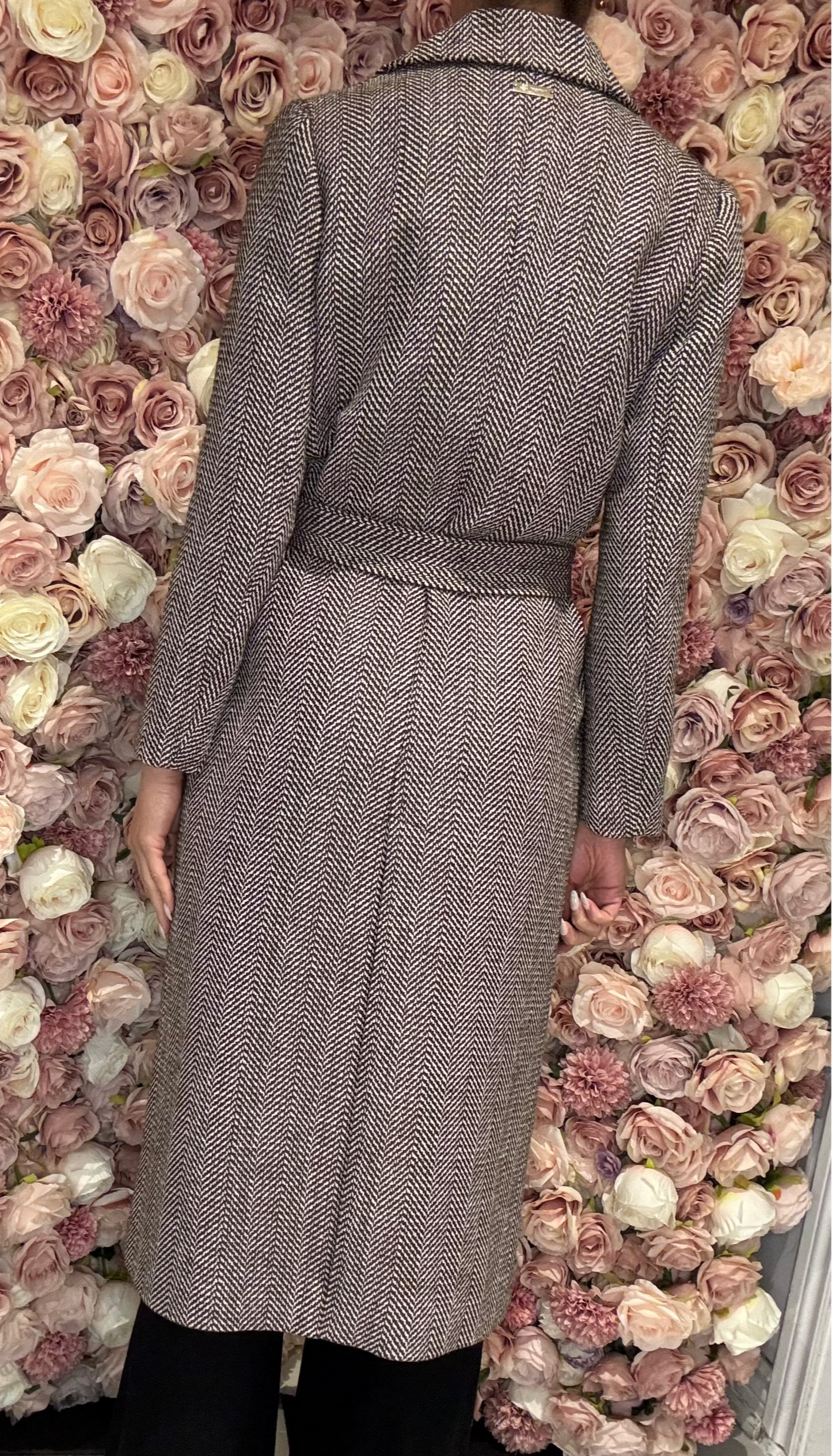 Twinset - Long Brown Wool Coat