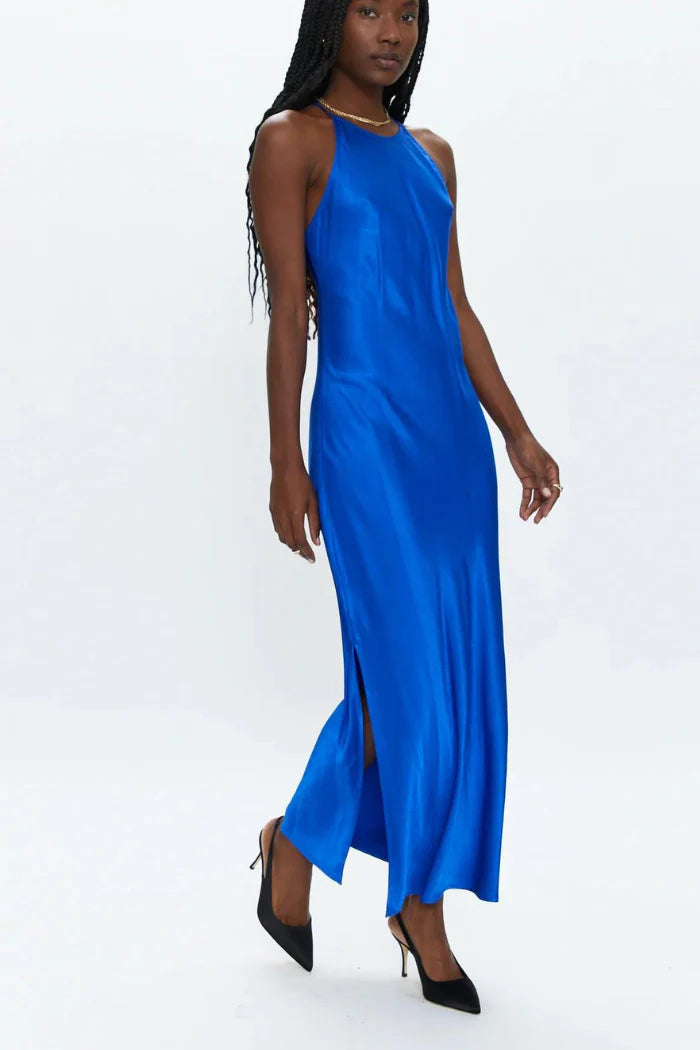 Cobalt Blue Slip Dress - Pistola