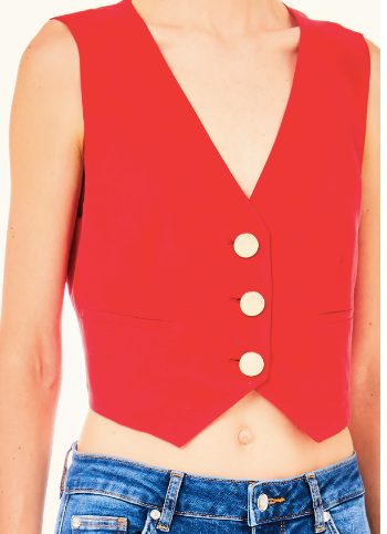Red Cherry Vest - Liu Jo