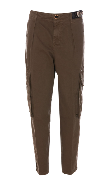 Olive Green Cargo Pants - Lui Jo