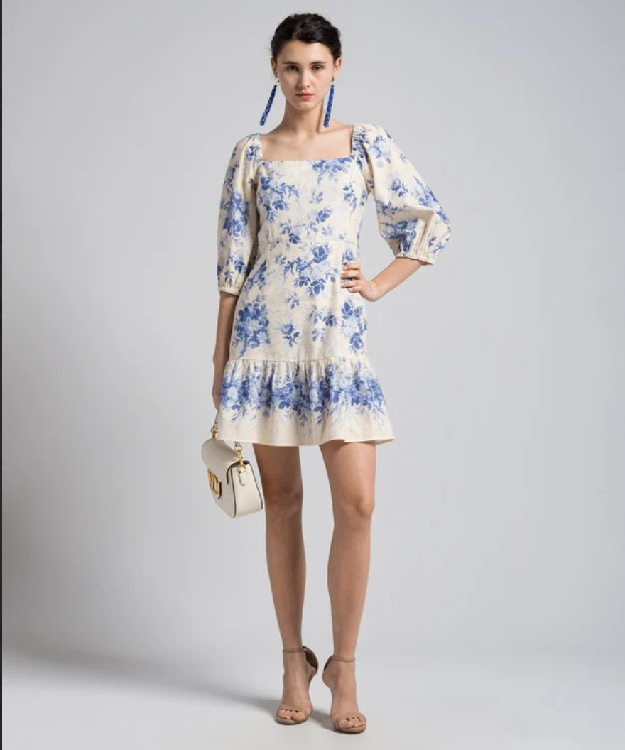 TWINSET - Ivory Blue Dress