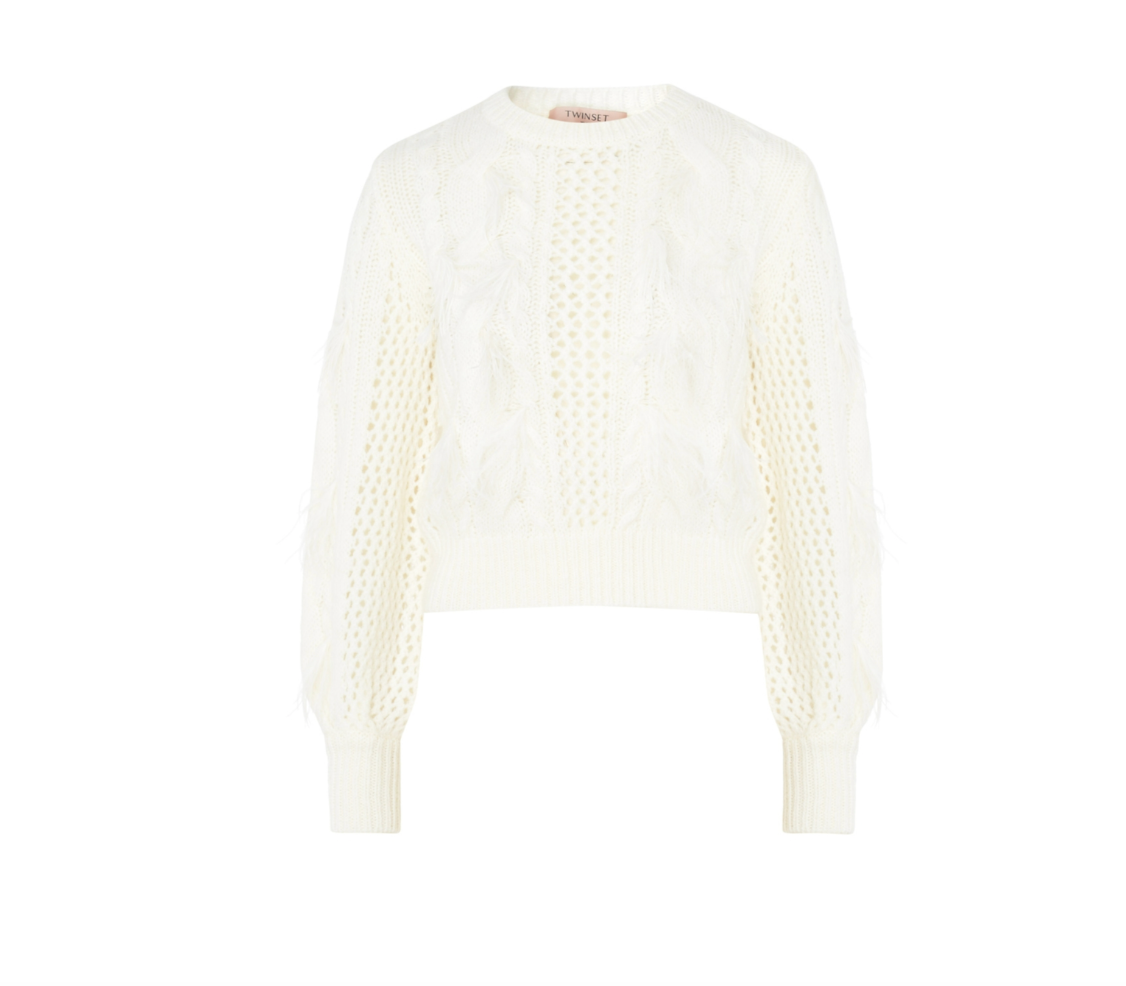 Twinset - Alpaca Wool Jumper With Feathers