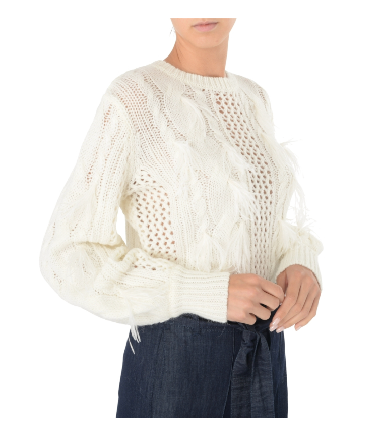 Twinset - Alpaca Wool Jumper With Feathers