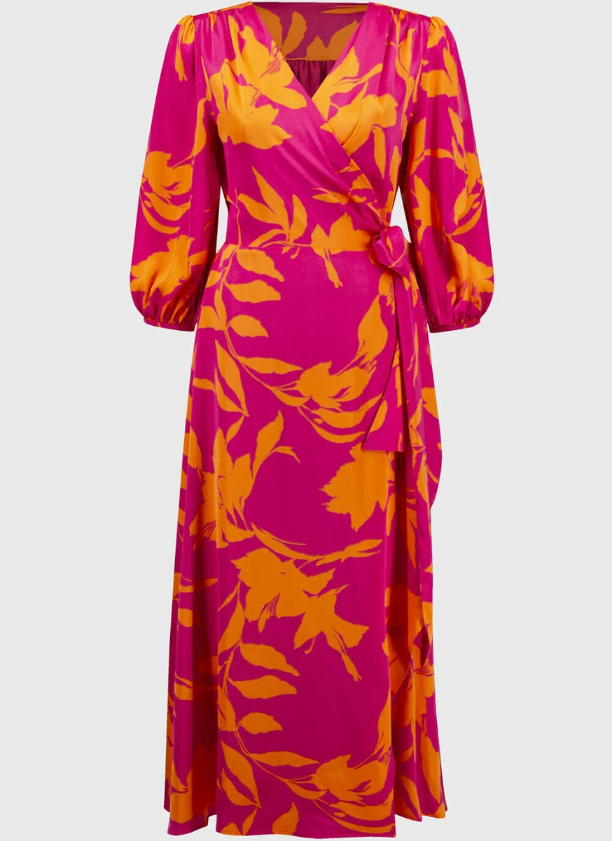 Floral Wrap Dress - Joseph Ribkoff
