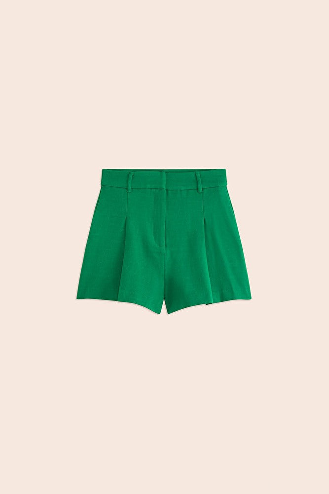 Becky Green High Waisted Shorts - Suncoo