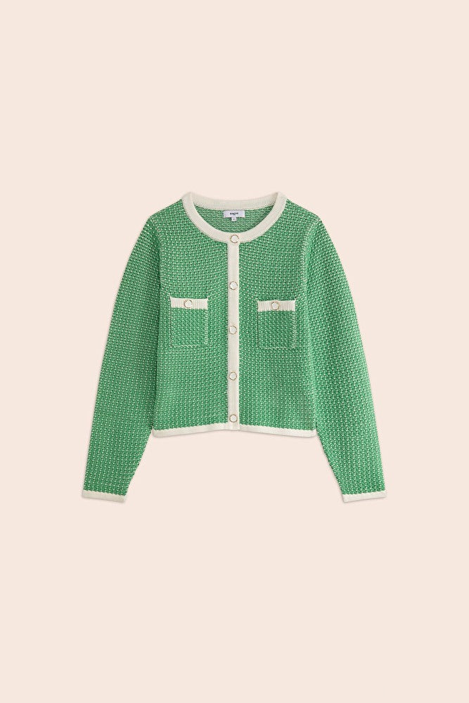 Gemary Green Cardigan - Suncoo