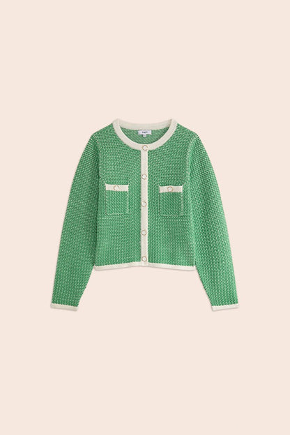 Gemary Green Cardigan - Suncoo