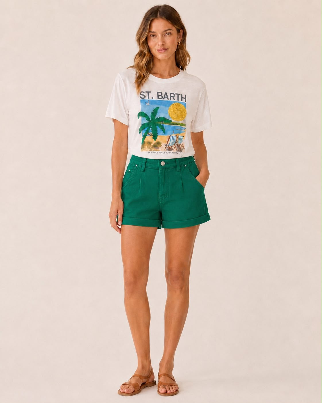 St. Barth Sequin Graphic T-Shirt - Princess Goes Hollywood