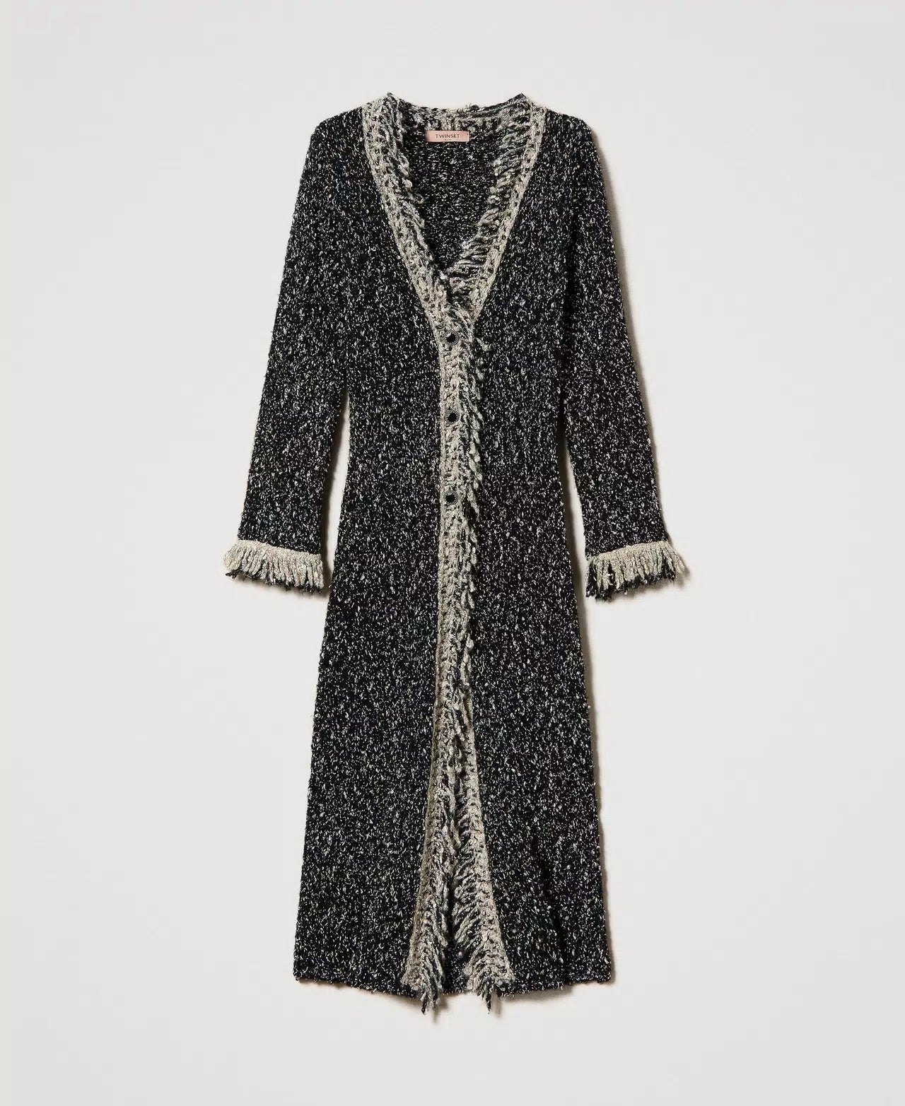 Twinset Bouclé Maxi Cardigan