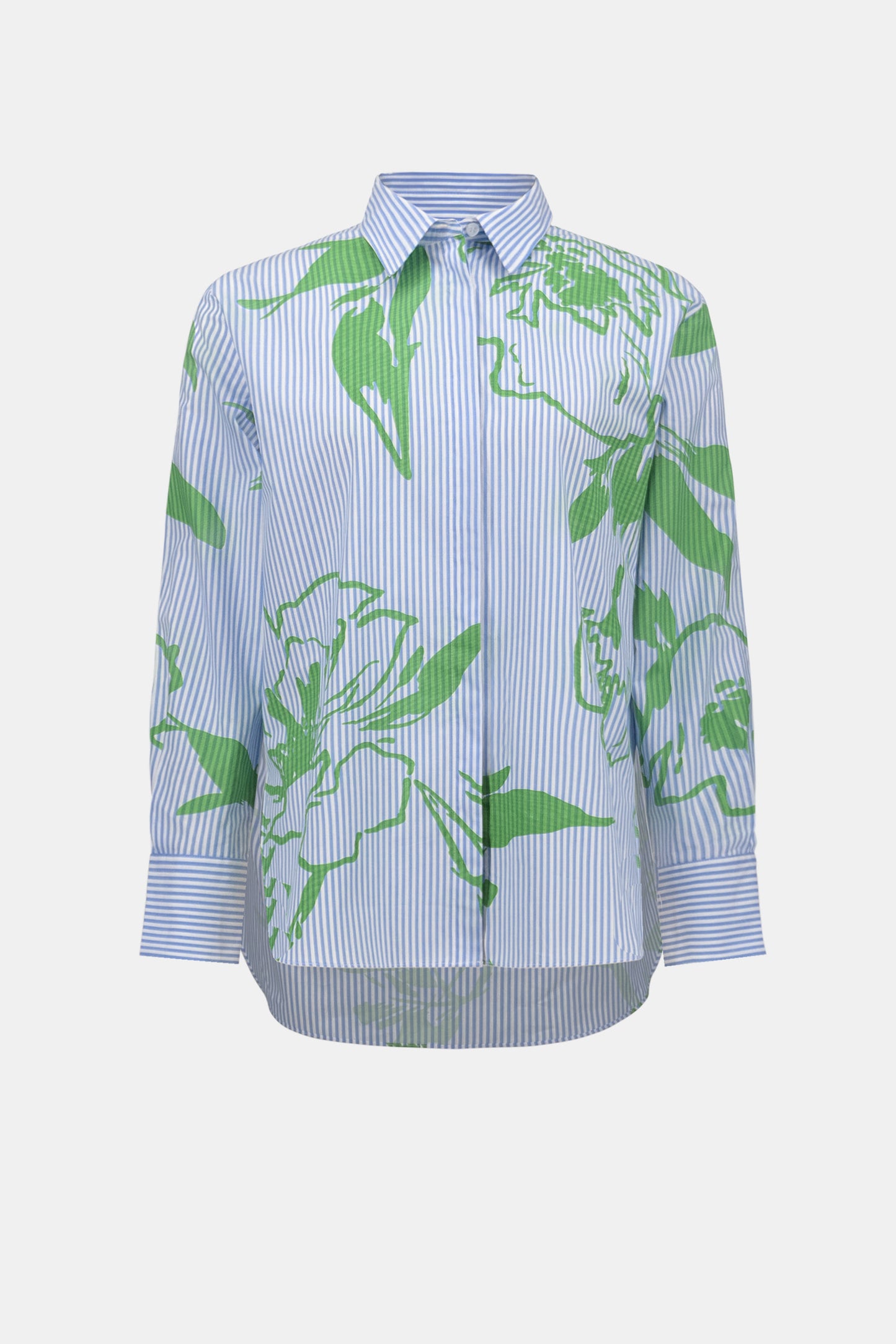 Casual Shirt with Floral Stripes - Joseph Ribkoff