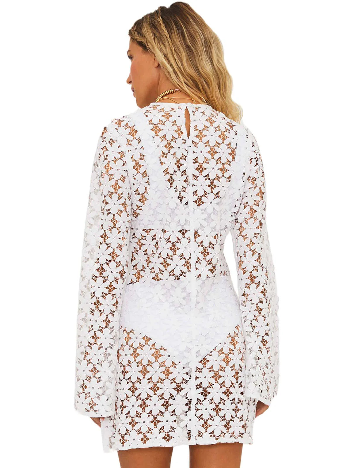 White Lace Dress - Beach Riot