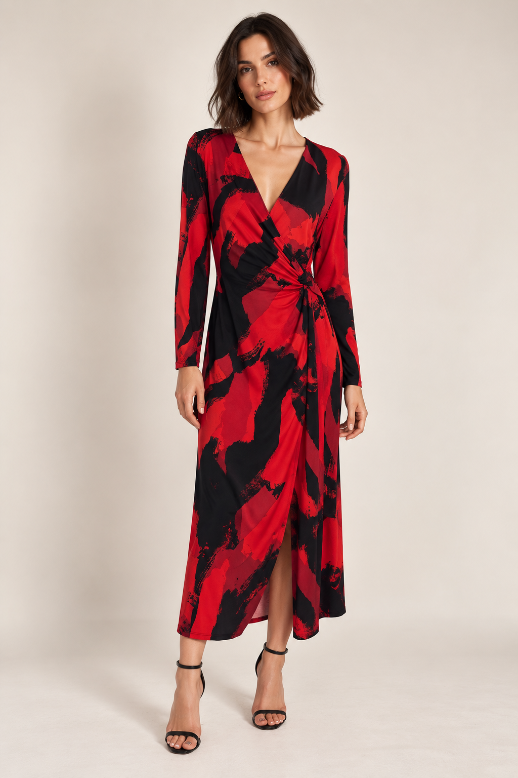 Black & Red Dress - Joseph Ribkoff