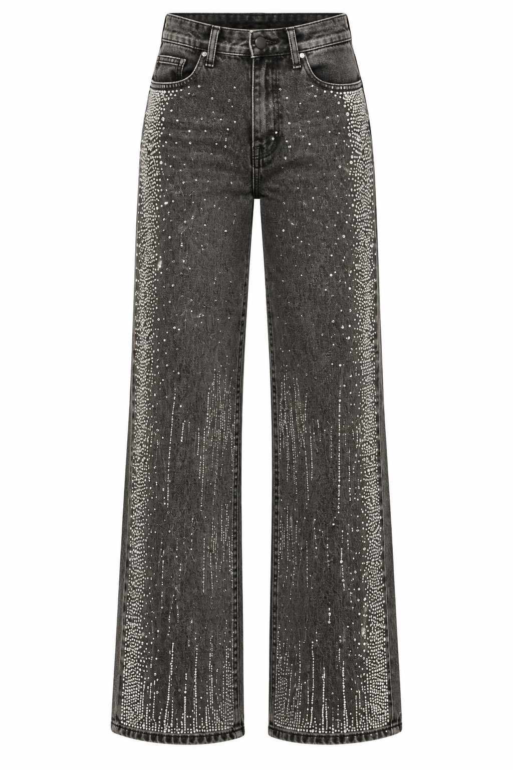 Gray Jeans with Rhinestones - Frank Lyman