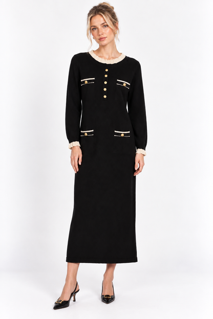 Black Knit Dress - Able Los Angeles