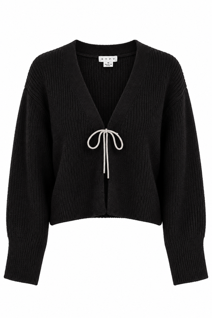 Bastille Black Knit Cardigan
