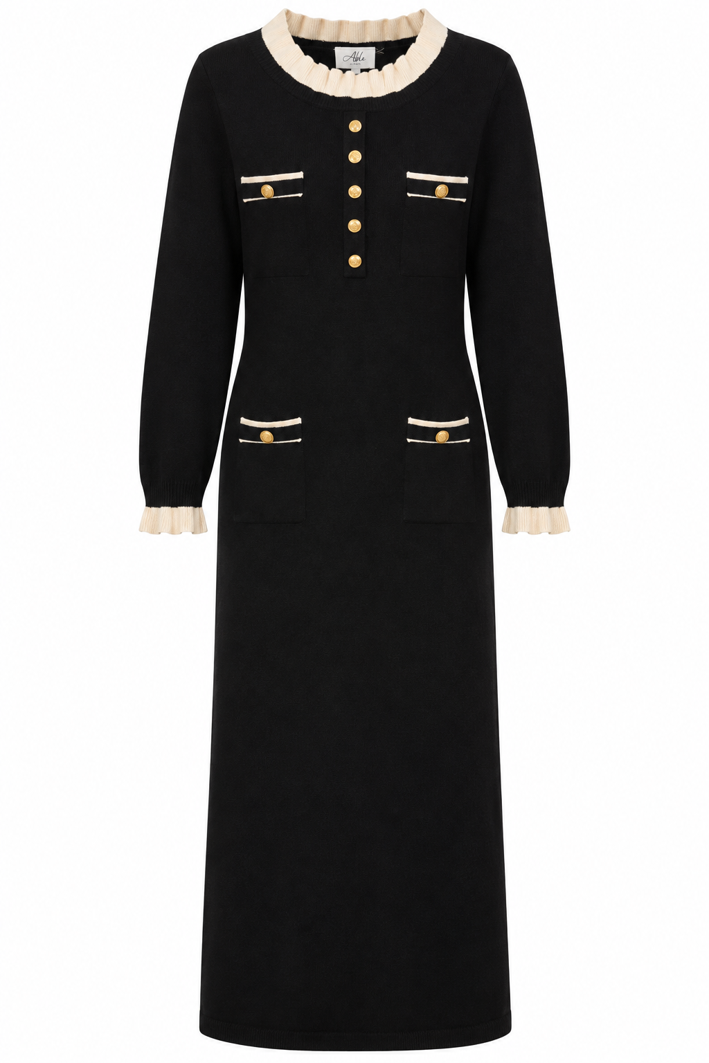 Black Knit Dress - Able Los Angeles