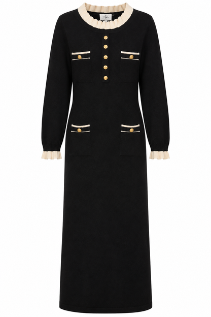 Black Knit Dress - Able Los Angeles