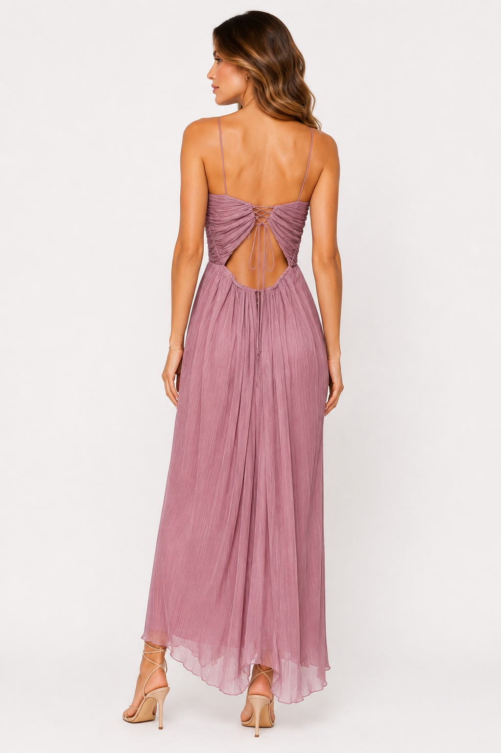 Dusty Rose Night Dress - RENGIN