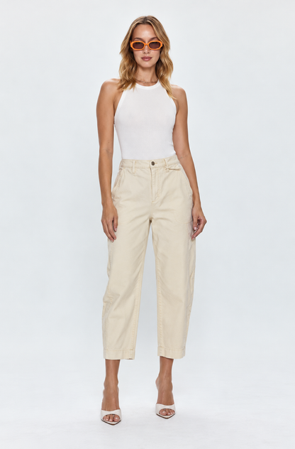 Eli High Rise Arched Trouser - Pistola