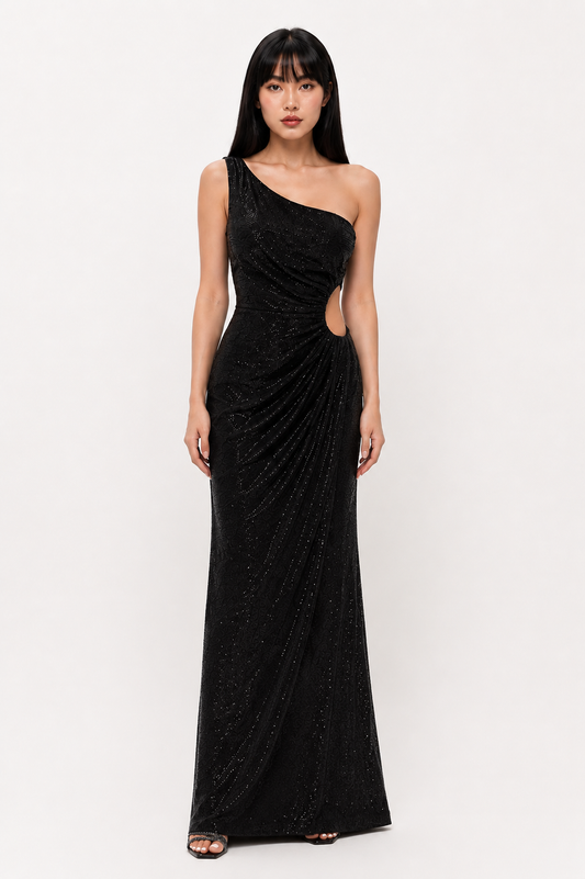 Black Starry Night Gown - Hot Contact
