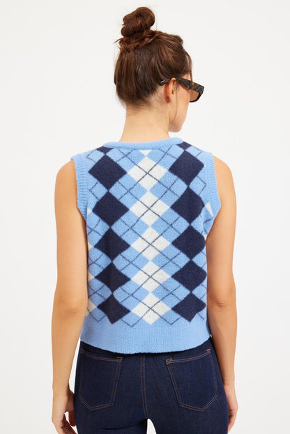 Setre Indigo Knit Vest