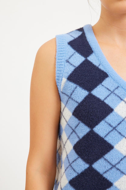 Setre Indigo Knit Vest