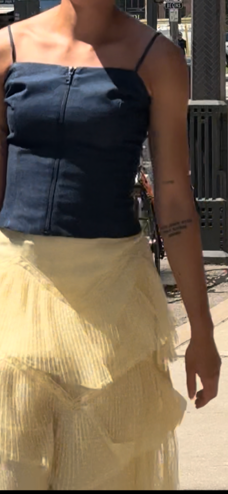 Eleria Cortes -Denim Bustier Top