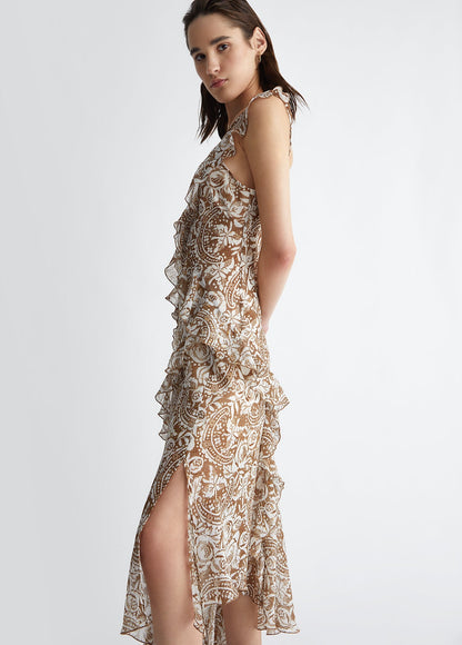 Light Brown Floral Dress - Liu Jo