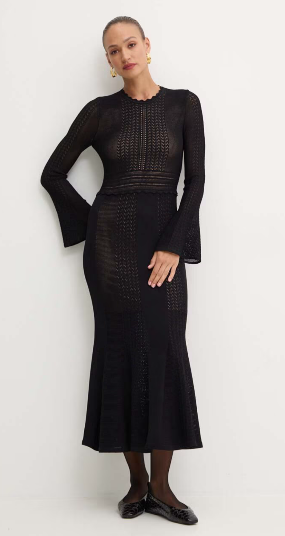 Twinset - Nero Long Black Dress