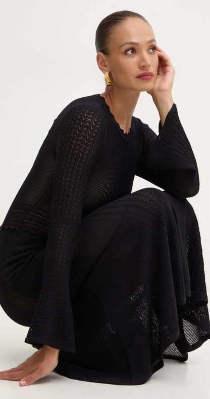 Twinset - Nero Long Black Dress