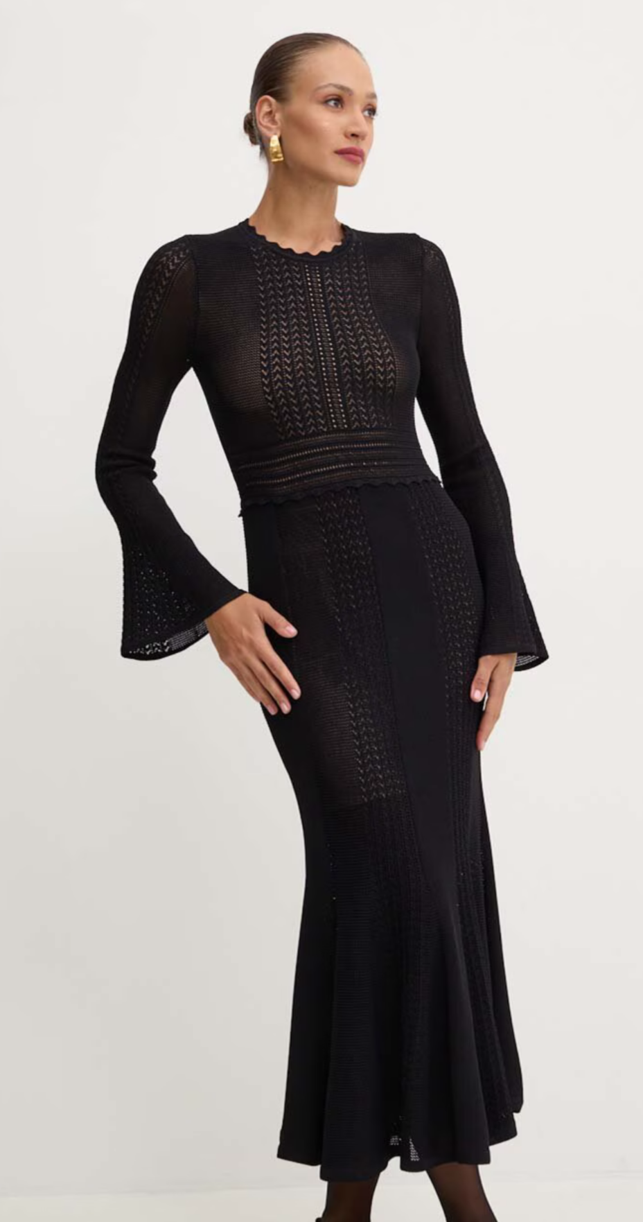 Twinset - Nero Long Black Dress