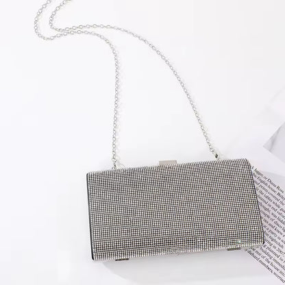 Silver Diamond Clutch
