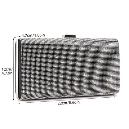 Silver Diamond Clutch