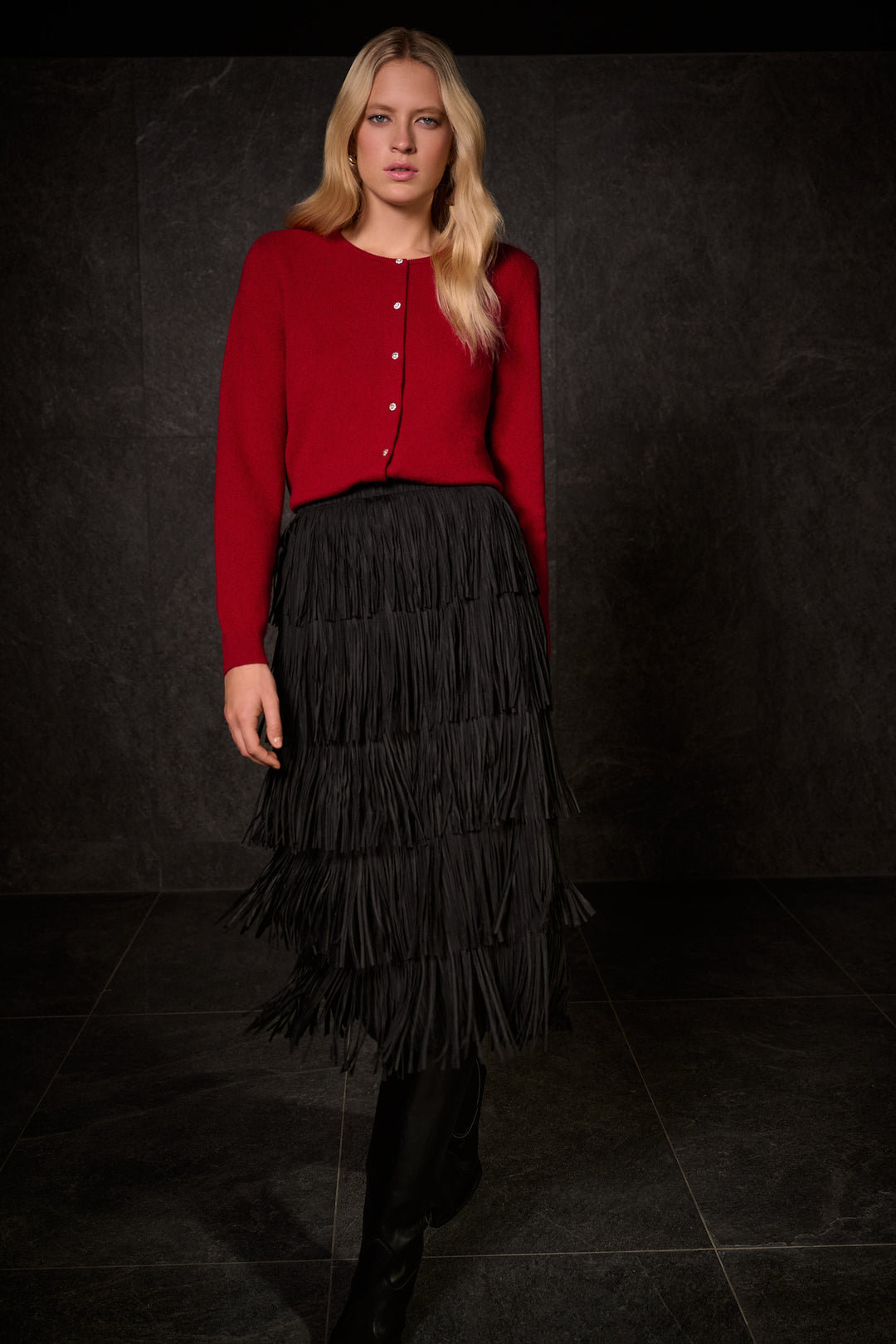 Charlie Dark Cherry Cardigan