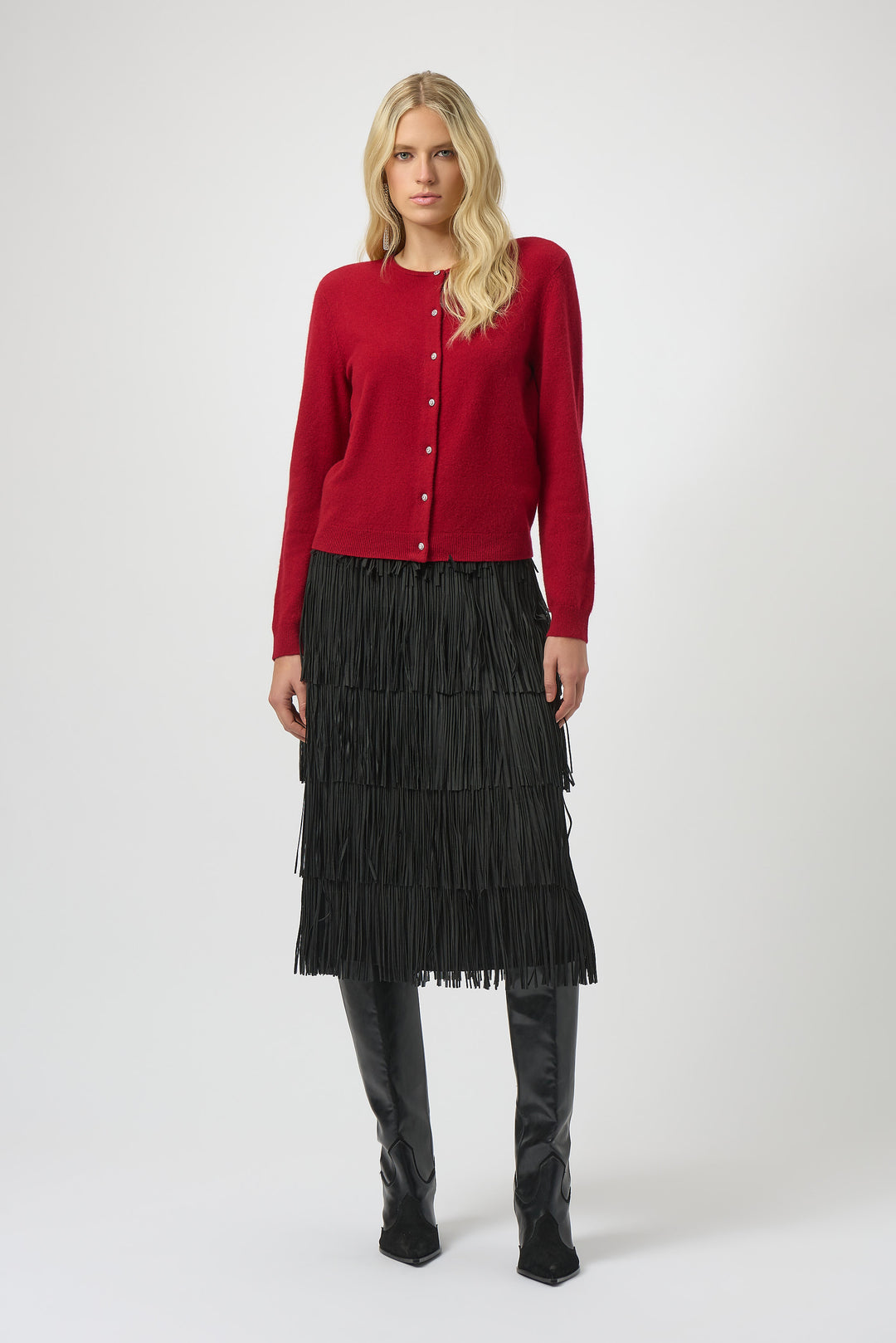 Charlie Dark Cherry Cardigan